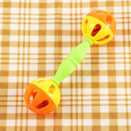 Other Bird Supplies Creative Bite Resistant Double-head Interactive Chewing Ball Toys Parrot Chew Bell
