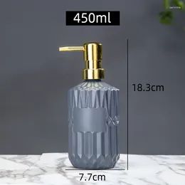 Liquid Soap Dispenser Glass Emulsion Bottle European El Club SPA Hand Sanitizer Pressing Body Wash Shampoo