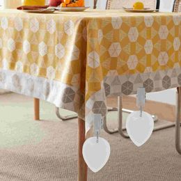 Table Cloth Drop Shape Marble Pendant Compact Weight Tablecloth Clips Outdoor Tablecloths