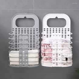 Laundry Bags Simple PP Storage Basket Roll Bathroom Sundries Hair Dryer Holder Rack Towel Hanging