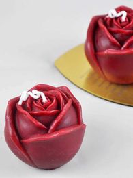 5Pcs Candles Vintage red rose flower scented candles home decoration aromatic candles romantic wedding candles luxury guest gift candles