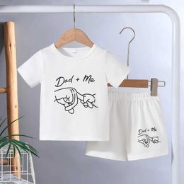 Clothing Sets Clothing Set For Kid Boys Girls 3-24Months Cute Letter Short Sleeve Tshirt and Shorts Summer Outfit For Newborn BabyL2405