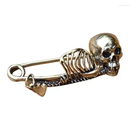Brooches Skeleton Brooch Pin Halloween Skull Tie Women Lady Bag Lapel Gothic Enamel Jewelry
