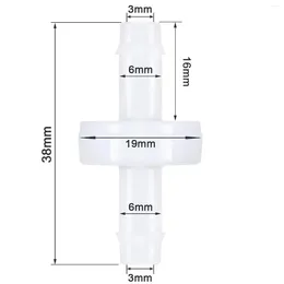 Storage Bags 4Pcs Cheque Valve PVDF Wear-Resistant One-Way For Fuel Gas Liquid Air 1/4 Inch 6 Mm