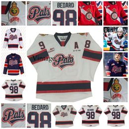 Vin Custom WHL Regina Pats Regina Hockey Jersey Connor Bedard Parker Berge Tanner Brown Layton Feist Riley Ginnell Omen Harmacy Stitched