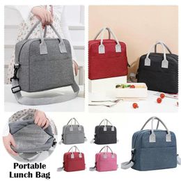 Storage Bags Cooler Insulated Lunch Bag For Women Kids Waterproof Thermal Portable Box Ice Pack Pouch Food Picnic B W6c0