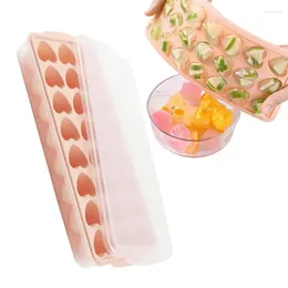 Baking Moulds Reusable Large Heart Shape Silicone Ice Ball Maker 24 Grids Mini Tray Mould DIY Bar Wine Cube