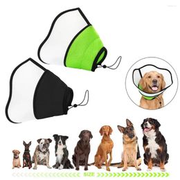 Dog Collars Cone Collar Adjustable Fastener Tape Post- Recovery Soft With Clear Splicing Cover Pet Supplies