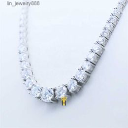 Fashion cz diamond tennis necklace hip hop Jewellery women gradual necklace iced out tennis chain
