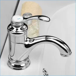 Bathroom Sink Faucets Basin Mixer Tap Brass Chrome Wash Lavatory Single Lever J14086