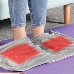 Carpets USB Foot Warmer Crystal Velvet Feet Heater Electric Skin-Friendly Heating Pad Comfortable Thermal Mat Soft For