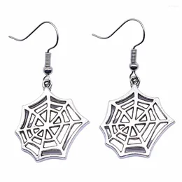 Dangle Earrings 1pair Spider Web Male Earring Ornaments Jewelry And Accessories Cute Hook Size 18x19mm