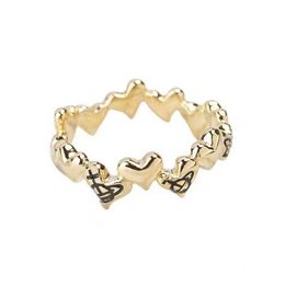 Brand Westwoods Little Saturn Multi Love Ring for Women Micro An Classic Sweet Available in Four Colors Nail BKWR
