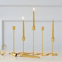 Candle Holders Europe Style Home Decor Metal Holder Wedding Party Table Candlestick