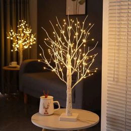 Night Lights 24/144 Leds Birch Tree Light Glowing Branch Light Night LED Light Suitable for Home Bedroom Wedding Party Christmas LL