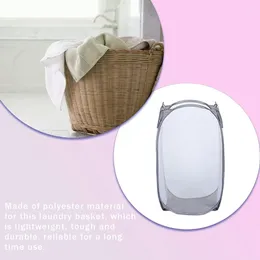 Laundry Bags Basket Polyester Bag Organizer Portable Washing Bin With Handle