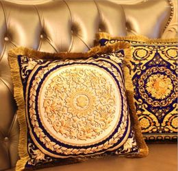 Pillow Gold Velvet S Luxury Car Decorative Silver European Cover Office