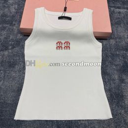 Quick Drying Sport Tee Women Luxury Tanks Top Shiny Crystal Vest Summer Outdoor Fitness Wear