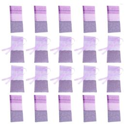 Gift Wrap 20 Pcs Clear Bags For Gifts Drawstring Pouch Lavender Wedding Favour Small Candy