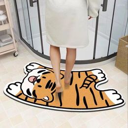 Bath Mats Super Absorbent Curved Mat Quick Dry Bathroom Rug Non Slip Entrance Doormat Nappa Skin Floor Rugs Toilet Carpet Home Decor