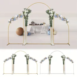 Decorative Flowers Metal Wedding Arch Backdrop Stand Gold For Ceremony Bridal Party Decoration