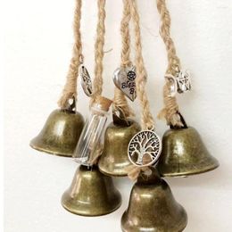 Decorative Figurines 2024 6PCS/SET Blessing Bells Unique Wind Chimes Pendants Amulet Evil Spirit Witch Home Wall Hanging Witchcraft