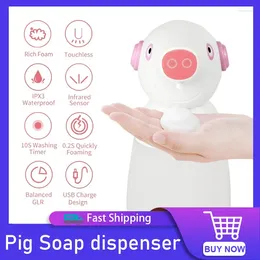 Liquid Soap Dispenser Automatic Foam USB Charging Cartoon Touchless Smart Bathroom And Shampoo Accessories