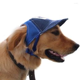 Dog Apparel Pet Baseball Cap Summer Outdoor Breathable Hat Sun Sand Wind Uv Protection For Dogs Puppy Adjustabl Small Sunscreen