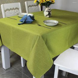 Table Cloth Pure Colour Small And Fresh Art Cotton Flax Thickening Plain Contracted _Jes3246