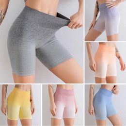 Active Shorts Women Sport Leggings Tie-Dye Gym Running Yoga High Waist Girl Push Up Stretchy Tight Training Fitness