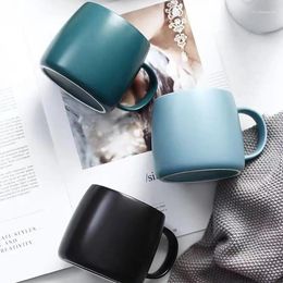 Mugs Ceramic Cup Home Large Capacity Water Matte Milk Simple Couple Mug Gift
