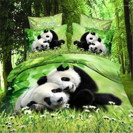 Bedding Sets Panda Set Animal Printed Duvet Cover For Kids Adults 3D Quilt Bed Home Textile BedRoom Linens