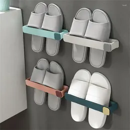 Bath Accessory Set Bathroom Slipper Storage Rack Multi-purpose Perforated Free Household Use Shoe Organizer Holder Tools