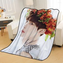 Blankets Arrival Lee Jong Suk Printing Soft Blanket Throw On Home/Sofa/Bedding Portable Adult Travel Cover