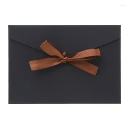 Gift Wrap 10pcs Retro Vintage Blank Bow Paper Envelopes For Letter Greeting Cards Wedding