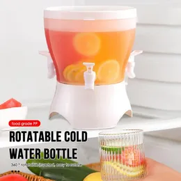 Water Bottles Rotatable Cold Bottle Kitchen Cool Bucket Refrigerator Jug Kettle With Faucet Large Capacity