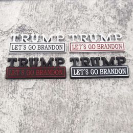 Let's Brandon Metal Car Go Edition Sticker Badge Decoration 4 Colors