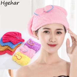 Towel Rapid Drying Hair Microfiber Absorbent Bathroom Sweet Soft Bath Hat Washable Quick-Dry Turban Head Wrap Bathing Tools