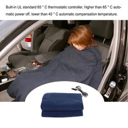 Blankets Universal Car 12V Heating Blanket Portable Camping Breathable Electric Warming Mat Body Warmer Automobile Accessory