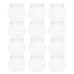 Storage Bottles 12 Pcs Pet Pumpkin Jar Gift Wrapping Glass Jars Container Food Containers Holder Candy Canister