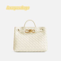 Women's Tote Bag Bottegvenets Woven Bag Spring/summer 2024 New Designer Leather Bag Small Woven Leather Handbag 20*25*10cm N327