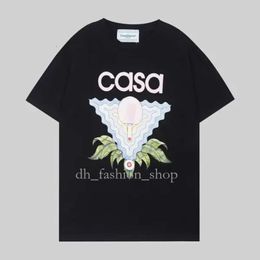 Casablanc Shirt Designer Men T Shirt Set Masao San Print Mens Casual Shirt And Short Womens Loose Silk Shirt Tees Casablancas Shirt Men Tshirt S-3Xl 644