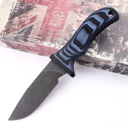 Promotion A2561 High End Survival Straight Knife DC53 Stone Wash Drop Point Blade Full Tang G10 Handle Fixed Blade Hunting Knives With Kydex