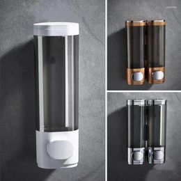 Liquid Soap Dispenser Box Wall-Mounted Chamber Bathroom Lotion Shampoo Shower Container For