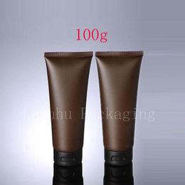 100g X 50 Empty Brown Soft Tube For Cosmetic Packaging 100ML Lotion Cream Plastic Bottle Skin Care Cream squeeze Containers Tube Ovnsq Khakc