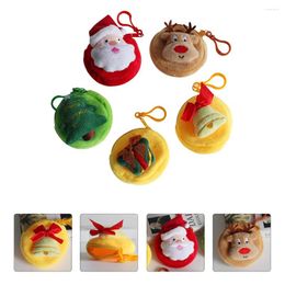Decorative Figurines 5Pcs Christmas Candy Bags Wallet Bag For Kids Tree Hanging ( Mixed Colour )