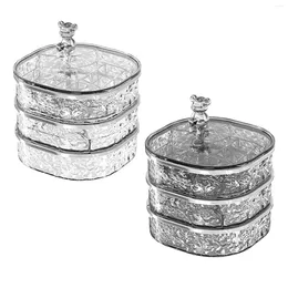 Jewellery Pouches Rotating Storage Box Tray Case Versatile Trendy 3 Layers Organiser Earrings Holder For Necklaces