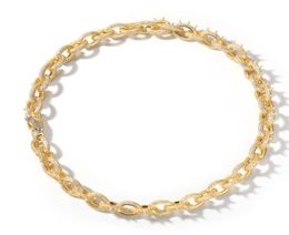 Mens Diamante Rivet chains O letter necklace Bracelet Hiphop diamond chain bracelet necklacescheap hiphop jewelerys Set NNT14117482151
