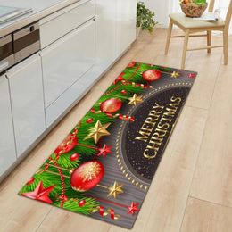 Carpets Kitchen Carpet Entrance DoorRug Home Rug For Floor Merry Christmas Bedroom Tatami Dcorative Bath Anti-Slip Hallway Rugs