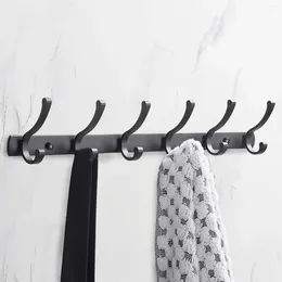 Hangers Aluminum Coat Hook Rack Bathroom Wall Hooks Shelf For Shirt Bag 5